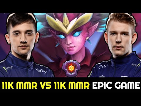 11K MMR vs 11K MMR Intense Game — ARTEEZY vs CR1T 7.28 Dota 2