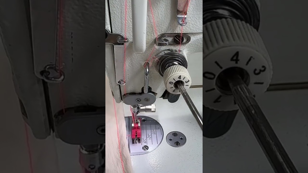 how to adjust industrial sewing machine