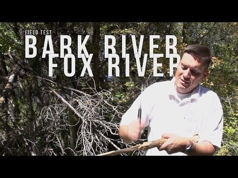 Bark River Knives Fox River Black Canvas Micarta Fixed Blade Knife (4.25" Plain)