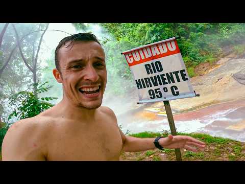 The Mystery of the HOTTEST River in the WORLD +95º / Travel to the Peruvian Amazon