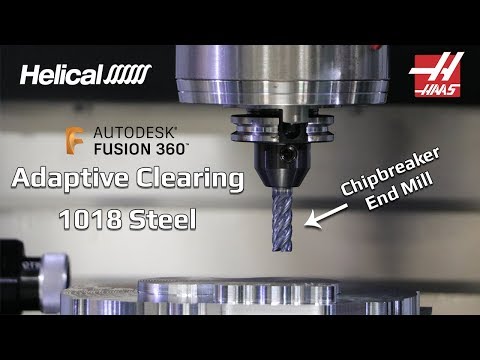 Ripping Through 1018 Steel! | CNC Machining with Adaptive Clearing Toolpaths