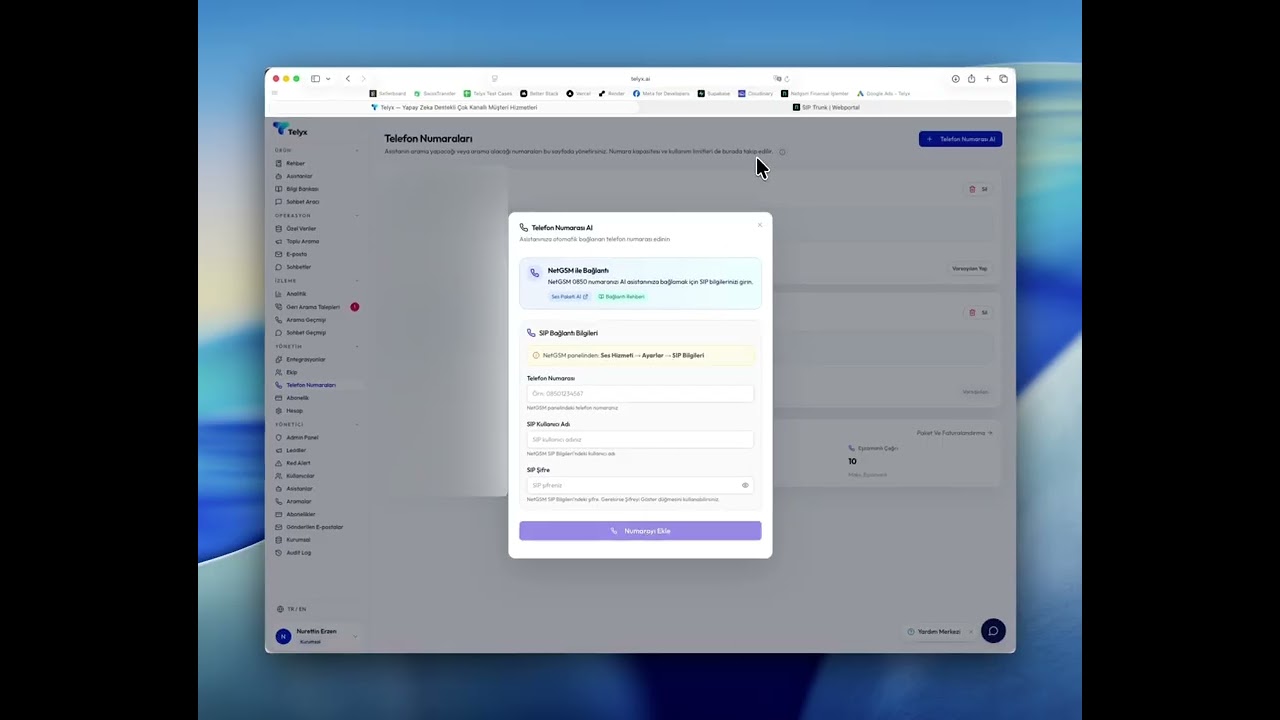 Videolu anlatım: NetGSM kurulumu