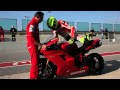 Valentino Rossi in sella alla DUCATI 1198 SP 2011
