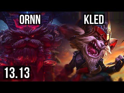 ORNN vs KLED (TOP) | 5/1/15, 2.1M mastery, 1300+ games | NA Master | 13.13