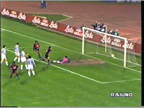 (COPPA UEFA)  CAGLIARI-JUVE 1-0 ( il gol di Dely Valdes)