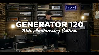 Video thumbnail for Ten Years of High Gain | Generator 120 10th Anniversary | Guitar Playthrough by Sam Jacobs by Revv Amps