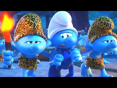 Fomos capturados por Smurfs homens das cavernas! @OsSmurfsBrasil