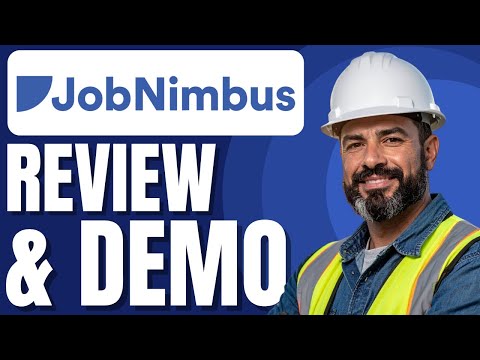 This video provides a beginner tutorial and demo on how to install, create an account, and start using JobNimbus software for contractors.