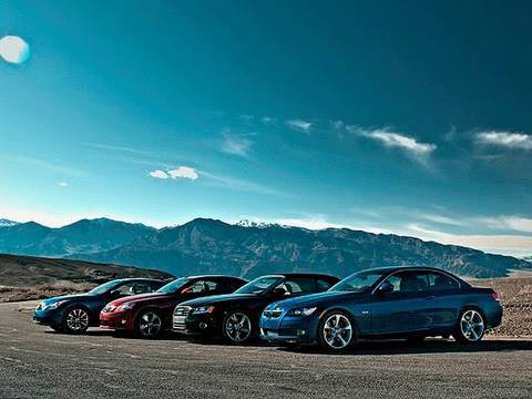 A REAL Topless Drag Race Audi Vs BMW Vs Infiniti Vs Lexus