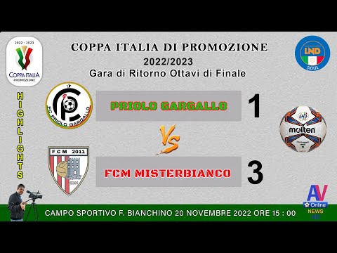 VIDEO HIGHLIGHTS coppa italia di Promozione - Priolo g. - Misterbianco 2022/2023 .