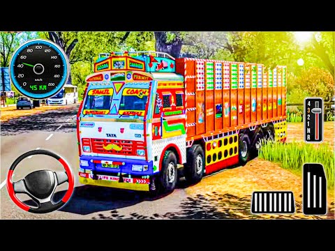Indian Cargo Truck Driving 3D 2024 Offroad Truck Driving Simulator Lorry Games Android Gameplay