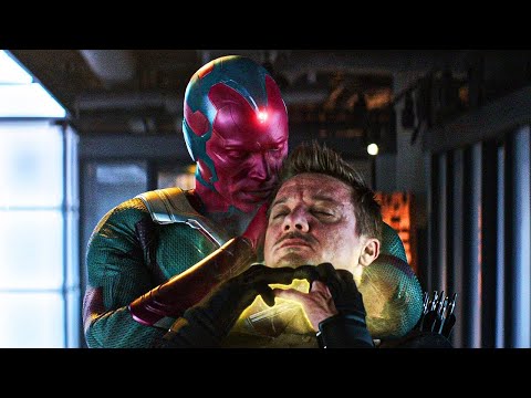 Wanda And Hawkeye vs Vision | Civil War (2016)