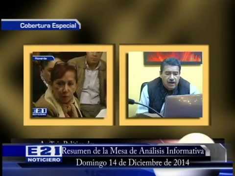 RESUMEN DE LA MESA DE ANALISIS INFORMATIVA, DOMINGO 14 DE DICIEMBRE DE 2014
