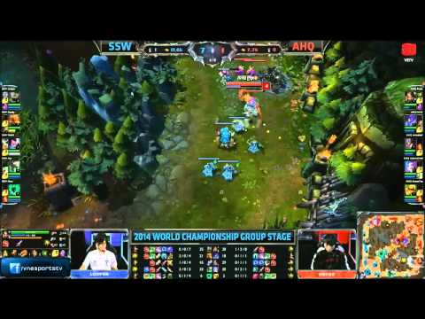 LMHT 18-09-2014 SSW vs AHQ Chung Kết Thế Giới Mùa 4 Bảng A