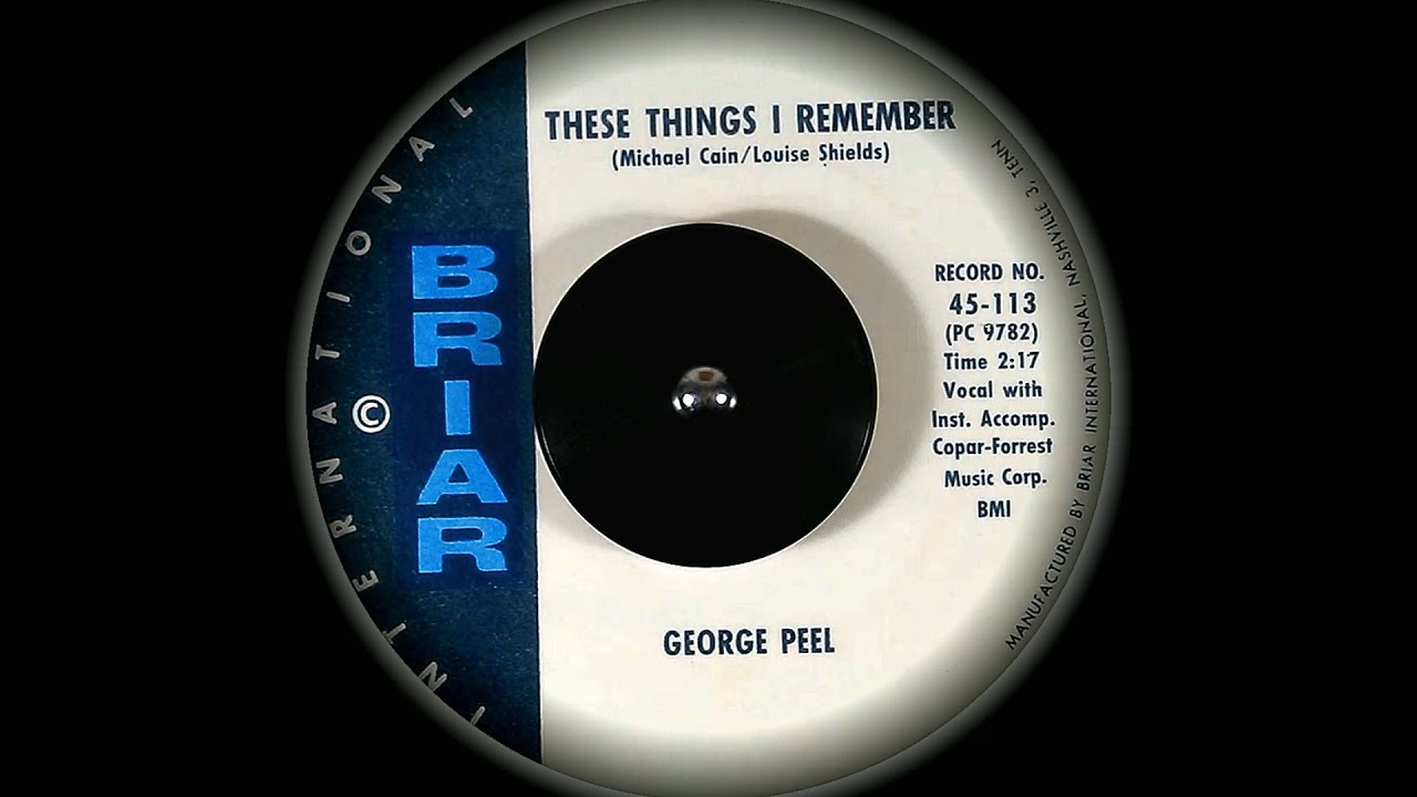 George Peel - These things I Remember (1961) HD
