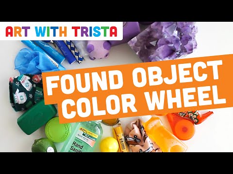 Found Object Color Wheel Art Activity - Art With Trista