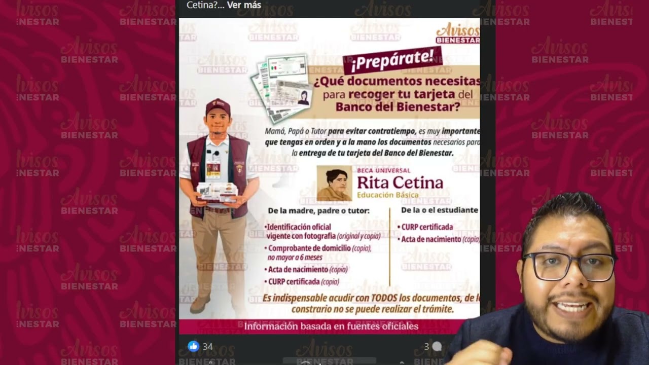 ¡ESTO DOCUMENTOS! necesitas para recibir tu tarjeta de la beca rita cetina y recibir los 1900 pesos