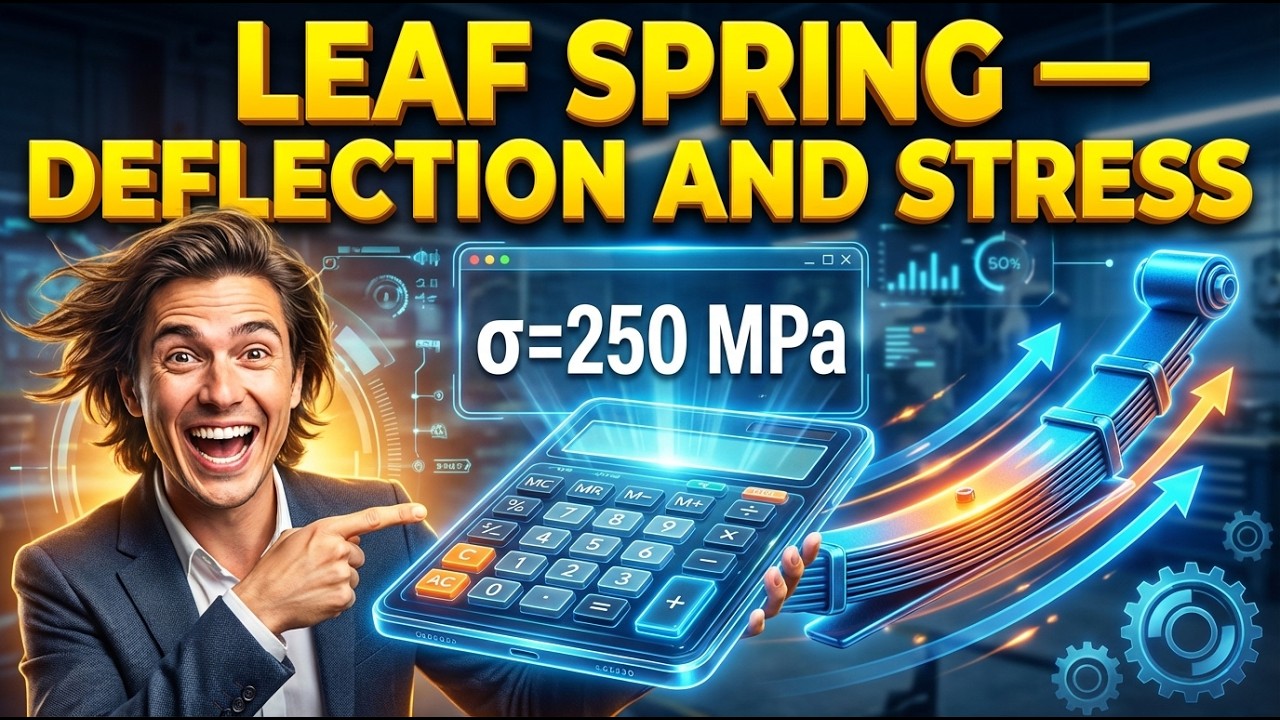 Leaf Spring Calculator — Deflection and Stress