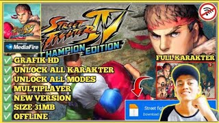 Download‼️Street Fighter 4 Champions Edition V1.04.00 Mod -Unlock All Characters || BINTANG GAMING