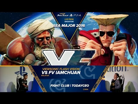 TodayCEO (Dhalsim) vs Iamchuan (Guile) - SEA Major 2016 - Pools