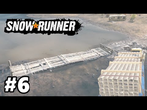 snowrunner gameplay walkthrough part 6 mountian bridge & more