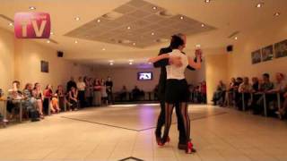 Alexander Cherenkov and Anna Pivovarova, Russia, Moscow, Milonga in rest."Le Cafe", 12.03.2010