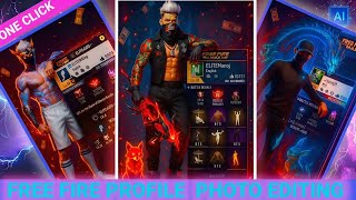 Free Fire Profile Photo Editing || Ai Photo Editing Free Fire Profile @editor_sanoj_2025