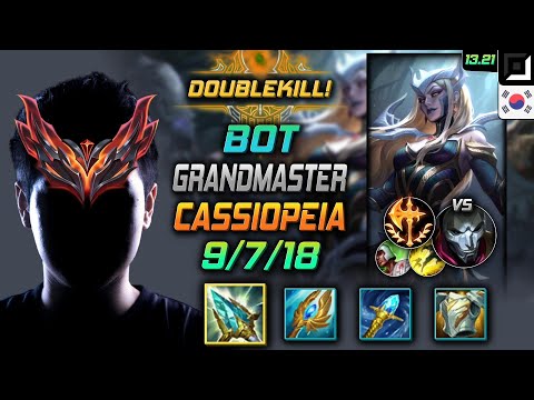 Cassiopeia Bot Build Rod of Ages Conqueror - LOL KR GrandMaster Patch 13.21