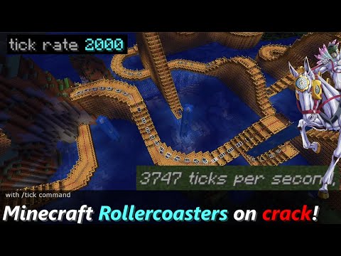 Minecraft Rollercoasters at Warp Speed!