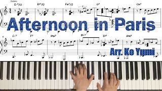 Afternoon in Paris (John Lewis) | Jazz Piano | 재즈피아노 | 악보sheet music