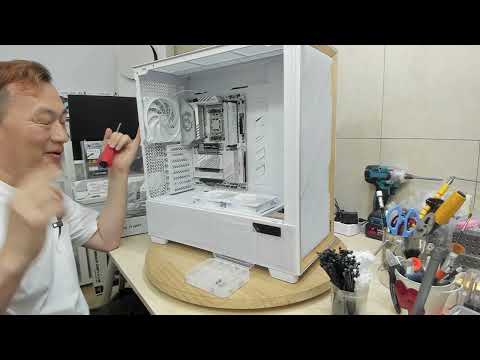 Antec FLUX PRO MESH 화이트 조립대행 풀편집영상 같은케이스 조립하실분들 참고하세요