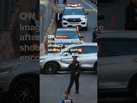 Images show scene after ICE agent shoots man during encounter in NYC