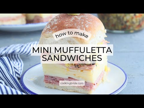 Mini Muffuletta Sandwiches Recipe