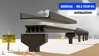 Multispan Bridge Animation - Step by Step