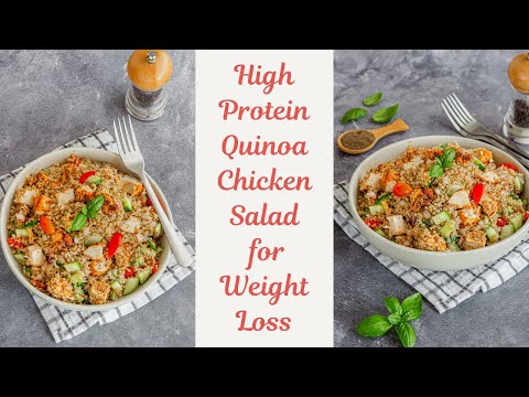 Quinoa Chicken Salad | Low Calorie High Protein Meal for Sustainable Weight Loss | Flavor Quotient