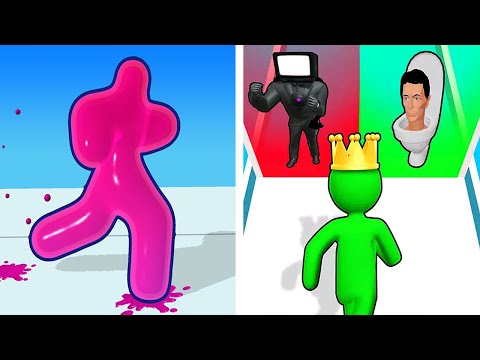 Blob Shifter 3D Vs Giant Rush - Satisfying Mobile games Walkthrough