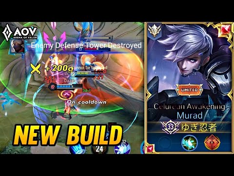 AoV : MURAD NEW BUILD | MURAD GAMEPLAY - ARENA OF VALOR
