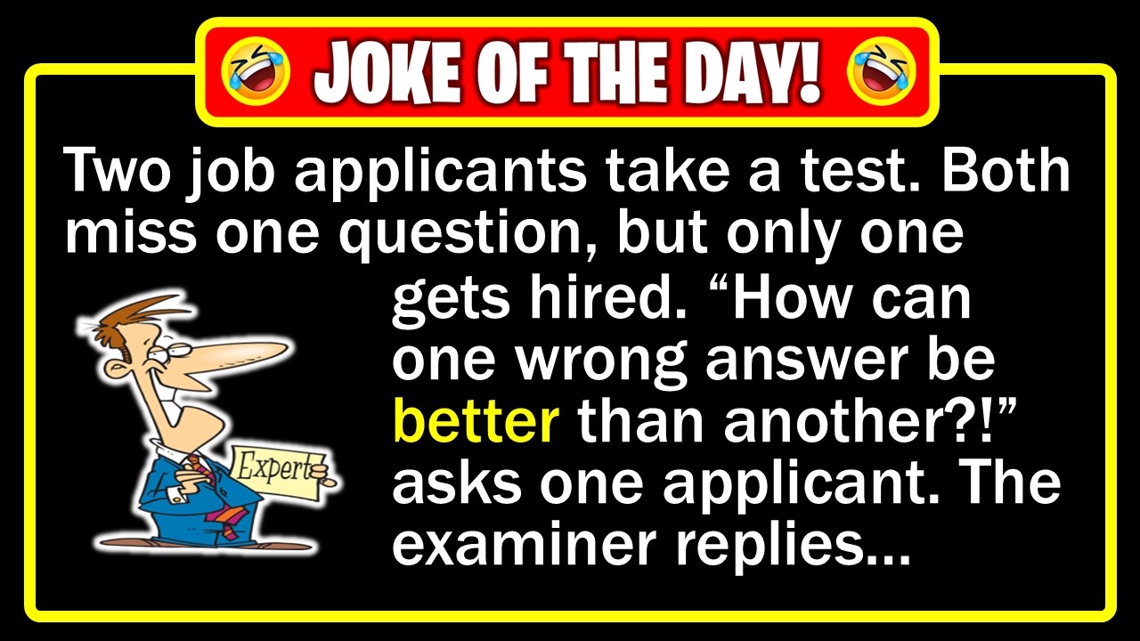 🤣 BEST JOKE OF THE DAY! - “Engineer Test” Same score, one answer - guess who blew it?! ✅ | Dad Jokes