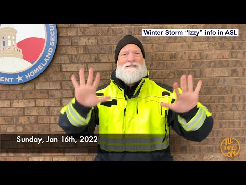 1/16/2022 10AM Winter Storm Izzy updates in ASL