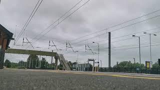 66717 &#39;Good Old Boys&#39; dragging off lease LNER MK4 set passing Arlesey 4th July 2020