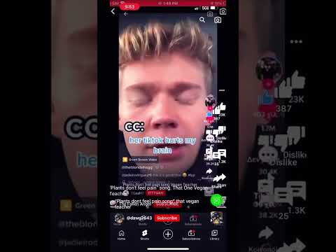 “Plants don’t feel pain song” vegan teacher