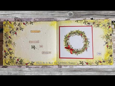 Creating A Festive Page by Jo Rice - A Lavinia Stamps Tutorial