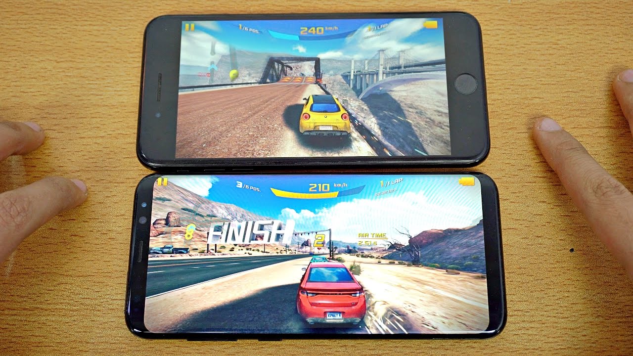 Samsung Galaxy S8 Plus vs iPhone 7 Plus - Gaming Comparison! (4K)