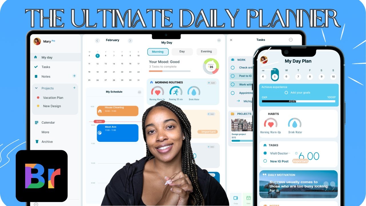 THE ULTIMATE DAILY PLANNER: Brite Digital Planner App Review