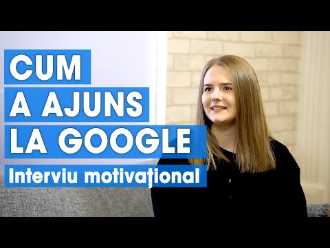 Cadru din interviul cu Dayana despre internshipul la Google