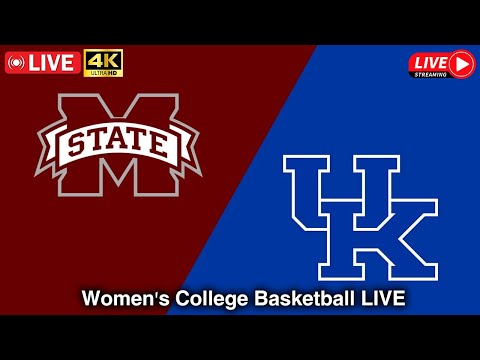 Kentucky vs Mississippi State LIVE 4K | Women's College Basketball | Kentucky LIVE