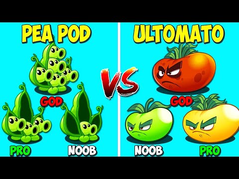 Team PEA POD vs ULTOMATO - Who Will Win? - PvZ 2 Team Plant Vs Team Plant
