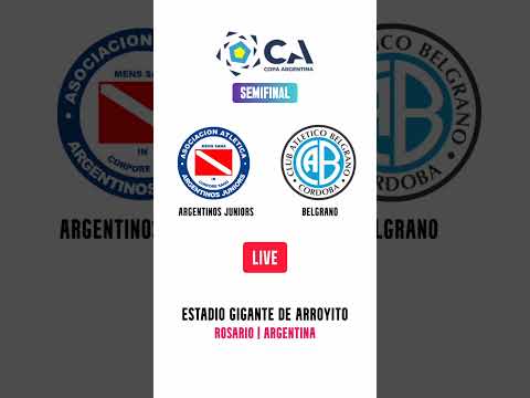 Argentinos Juniors vs Belgrano | Copa Argentina | Estadio Gigante de Arroyito | Rosario | LIVE