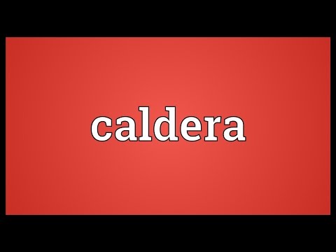 Caldera Meaning