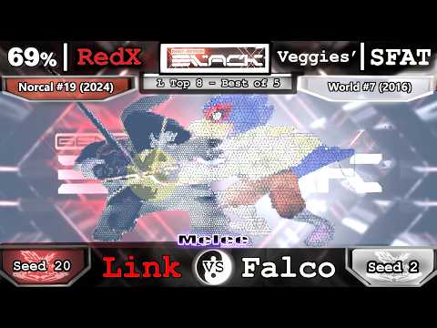 ☯︎ RedX ( Link ) VS SFAT ( Falco ) ☯︎ Melee : Genesis Black Loser's TOP 8